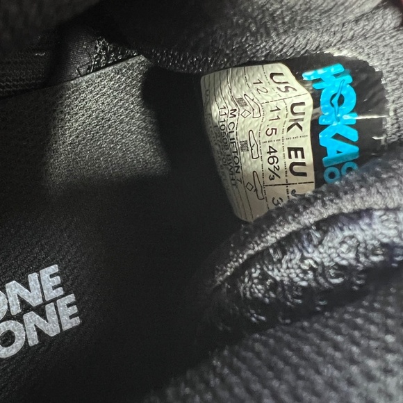 Hoka Clifton 7 Mens Sneakers Shoes Black 12 - Picture 6 of 7